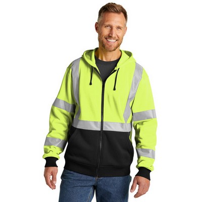 CornerStone® A107 Class 3 Heavy-Duty Fleece Full-Zip Hoodie