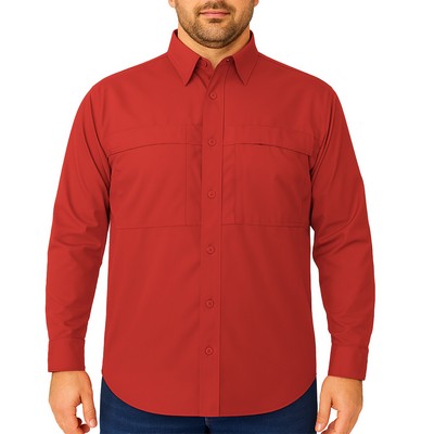Mens Pescador Tall Long Sleeve Performance Fishing Shirt